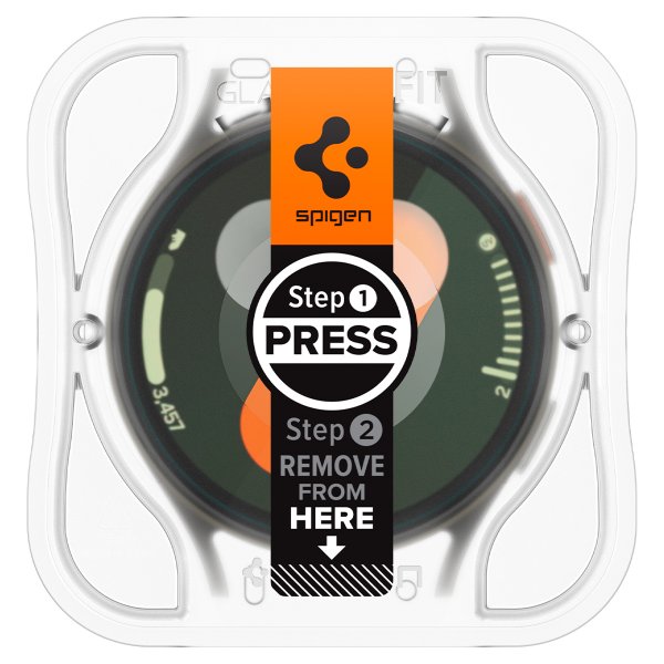 Spigen Samsung Galaxy Watch 7 40mm Skærmbeskyttelse GLAS.tR EZ Fit 2-pak