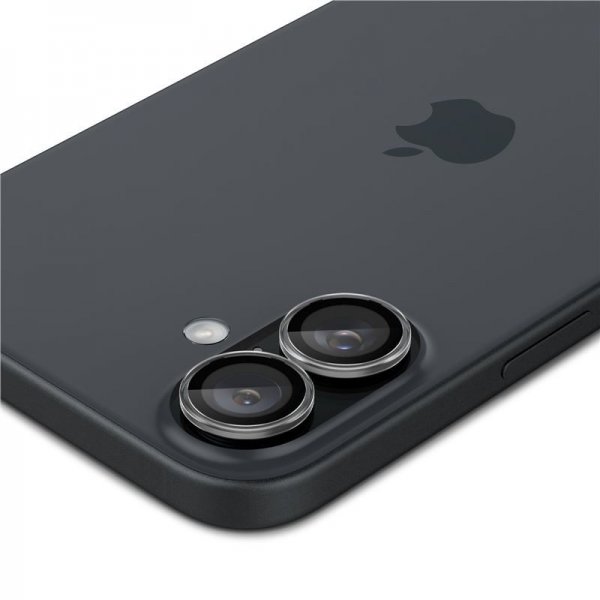 Spigen iPhone 16/16 Plus/17 Kamerabeskyttelse GLAS.tR EZ Fit Optik Pro 2-pak Krystalklar