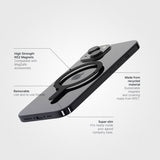 agood company Aftagelig MagSafe-ring Sort