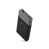 Usbepower AIR Wireless Trådløs powerbank 5000 mAh Mørk Sølv