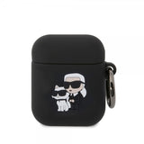 Karl Lagerfeld AirPods 1/2 Cover 3D Logo Sort