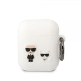 Karl Lagerfeld AirPods 1/2 Skal 3D Logo Hvid