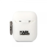 Karl Lagerfeld AirPods 1/2 Skal 3D Logo Hvid