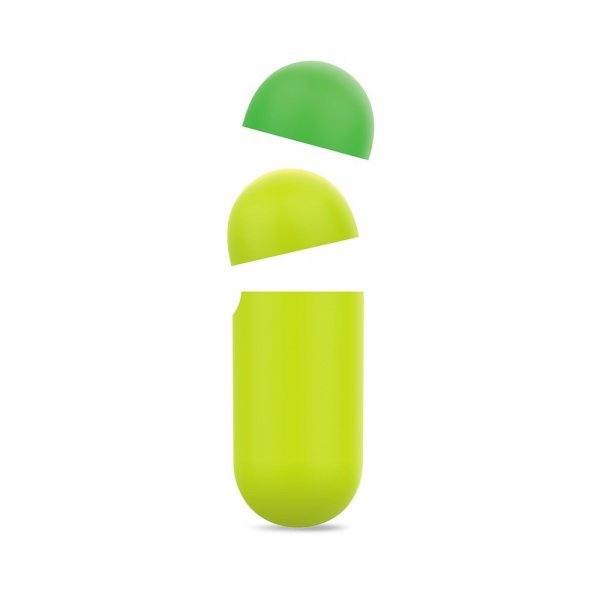 Puro AirPods 1/2 Cover Icon Gul