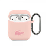 Lacoste AirPods 1/2 Cover Flydende Silikone Blankt Logo Rosa