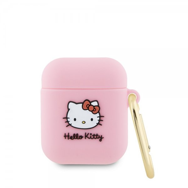 Hello Kitty AirPods 1/2 Cover Flydende Silikone Rosa
