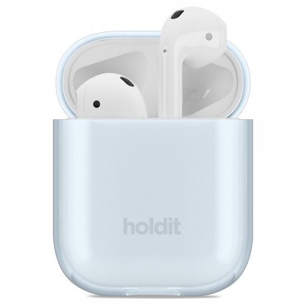 holdit AirPods 1/2 Cover Seethru Mineral Blue