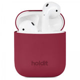 holdit AirPods 1/2 Silikonecover Red Velvet