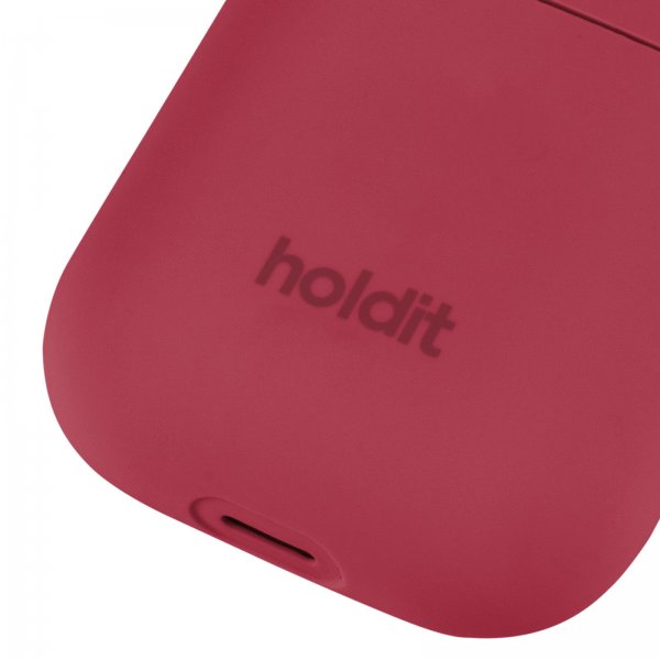 holdit AirPods 1/2 Silikonecover Red Velvet