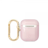 Guess AirPods 1/2 Cover Translucent Rosa