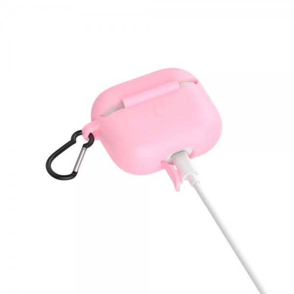 AirPods 3 Etui med karabinhage Rosa