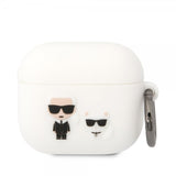 Karl Lagerfeld AirPods 3 Cover 3D Logo Hvid