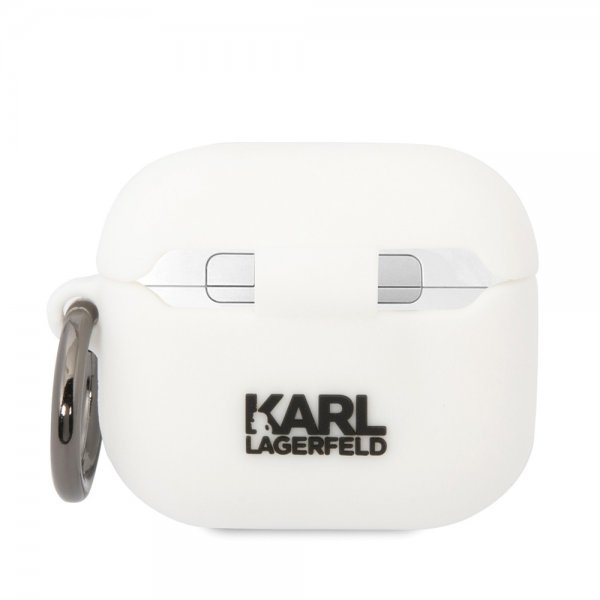 Karl Lagerfeld AirPods 3 Cover 3D Logo Hvid