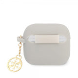 Guess AirPods 3 Etui Classic Logo 4G Charm Grå
