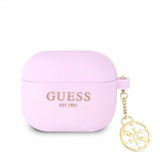 Guess AirPods 3 Etui Classic Logo 4G Charm Lilla