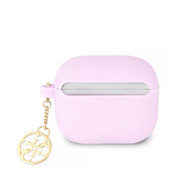 Guess AirPods 3 Etui Classic Logo 4G Charm Lilla