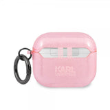 Karl Lagerfeld AirPods 3 Cover Embossed Choupette Glitter Rosa