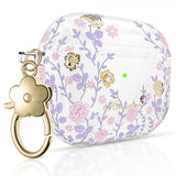 Kingxbar AirPods 3 Cover Flora Series Rosa Lilla