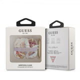 Guess AirPods 3 Etui Blomsterprint & Guldkrog Lilla