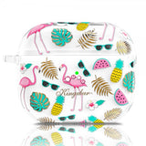 Kingxbar AirPods 3 Cover Fresh Series Flamingos
