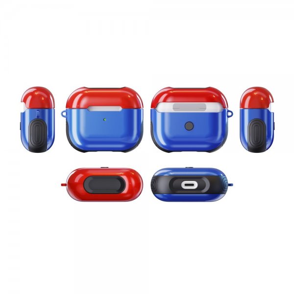AirPods 3 Etui Gummibelagt Blå Rød