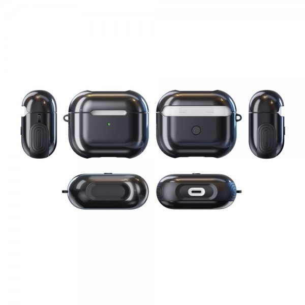 AirPods 3 Etui Gummeret Sort