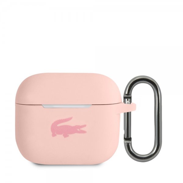 Lacoste AirPods 3 Cover Liquid Silicone Glossy Logo Rosa