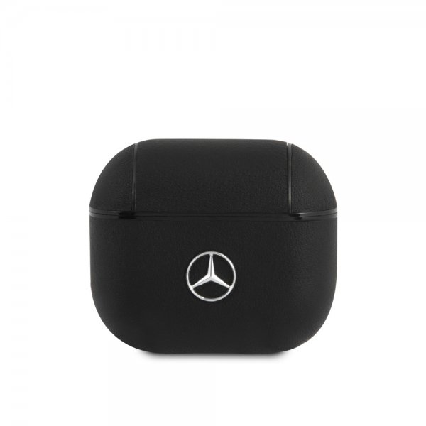 Mercedes Benz AirPods 3 Cover Metal Logo Sort