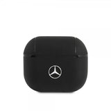 Mercedes Benz AirPods 3 Cover Metal Logo Sort