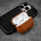 Repareret AirPods 3 Cover PodsLeather MagSafe Brun