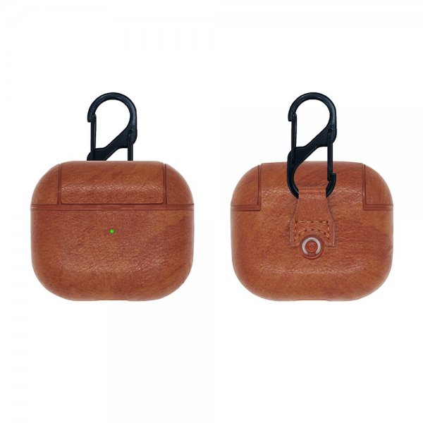 AirPods 3 Etui PU-læder Lysebrun