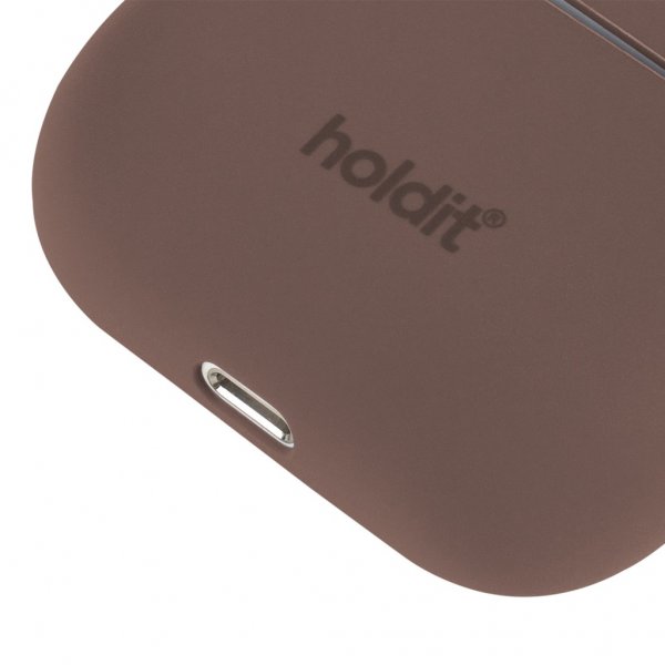 holdit AirPods 3 Cover Silikone Nygård Dark Brown