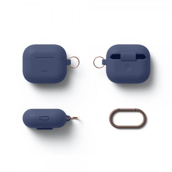 Elago AirPods 3 Skal Silikone Hang Case Indigo