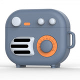 AirPods 3 Cover Silikone 3D Retro Radio Grå
