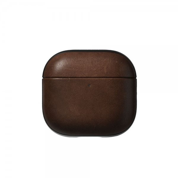 Nomad AirPods 4 Cover Modern Leather Case Brun