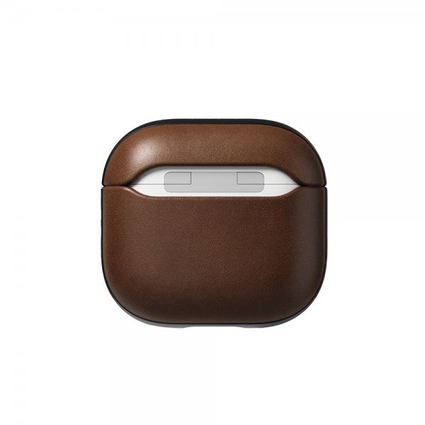 Nomad AirPods 4 Cover Modern Leather Case Brun