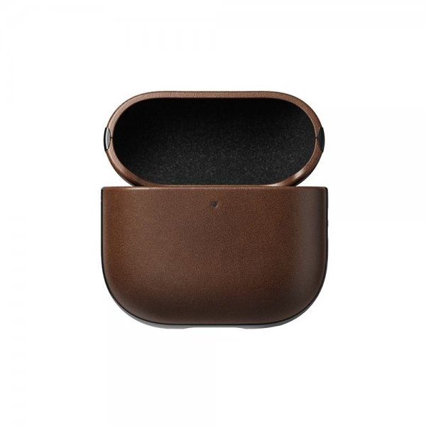 Nomad AirPods 4 Cover Modern Leather Case Brun
