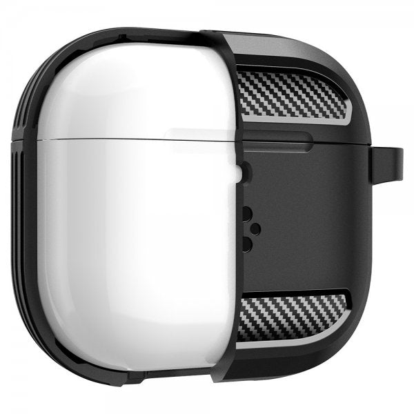 Spigen AirPods 4 Skal Rugged Armor Matte Black