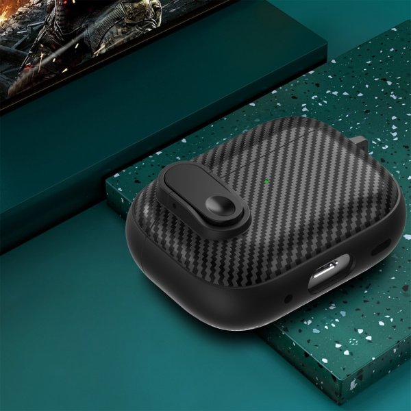AirPods Pro 2 Cover Kulfibermønster Lysegrøn