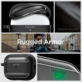 Spigen AirPods Pro 2 Cover Rugged Armor Mat Sort
