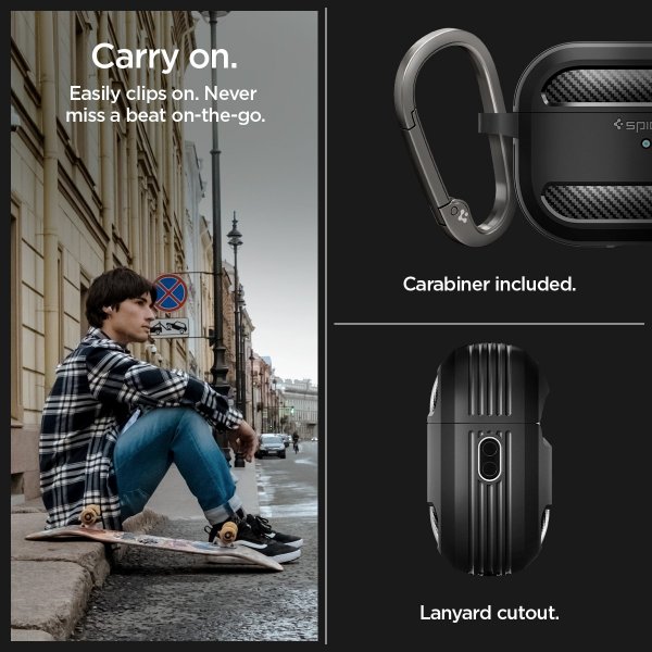 Spigen AirPods Pro 2 Cover Rugged Armor Mat Sort
