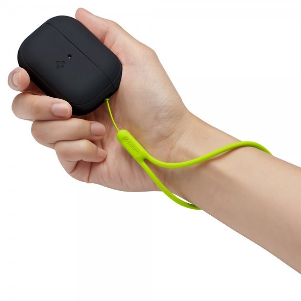 Spigen AirPods Pro 2 Skal Silicone Fit + Rem Sort