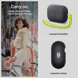 Spigen AirPods Pro 2 Skal Silicone Fit + Rem Sort