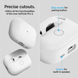 Spigen AirPods Pro 2 Cover Silicone Fit + Rem Hvid