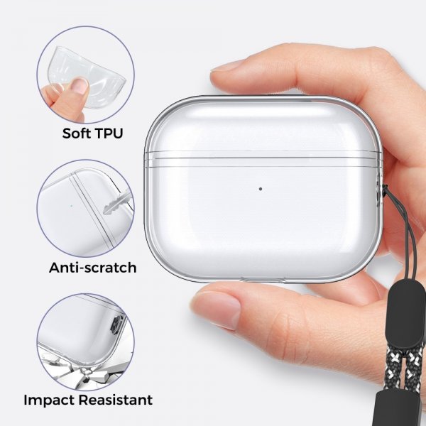 Ahastyle AirPods Pro 2 Transparent etui