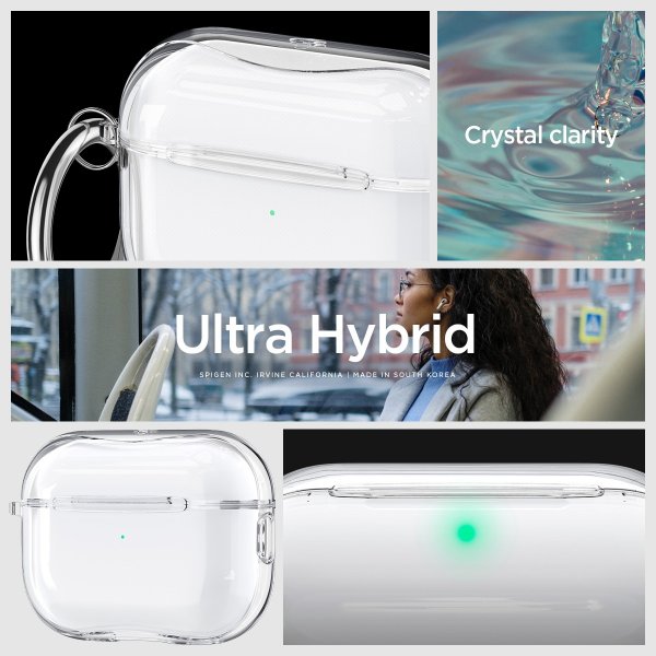Spigen AirPods Pro 2 Cover Ultra Hybrid Krystalklar