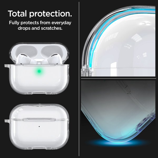 Spigen AirPods Pro 2 Cover Ultra Hybrid Krystalklar
