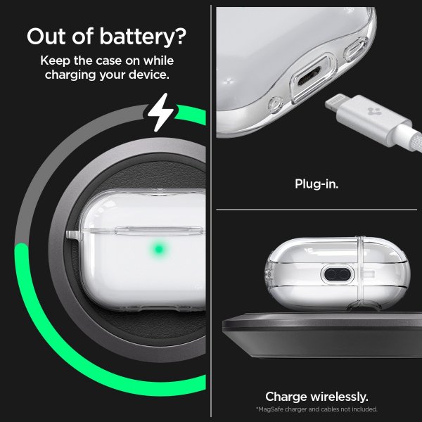 Spigen AirPods Pro 2 Cover Ultra Hybrid Krystalklar