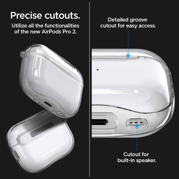 Spigen AirPods Pro 2 Cover Ultra Hybrid Krystalklar