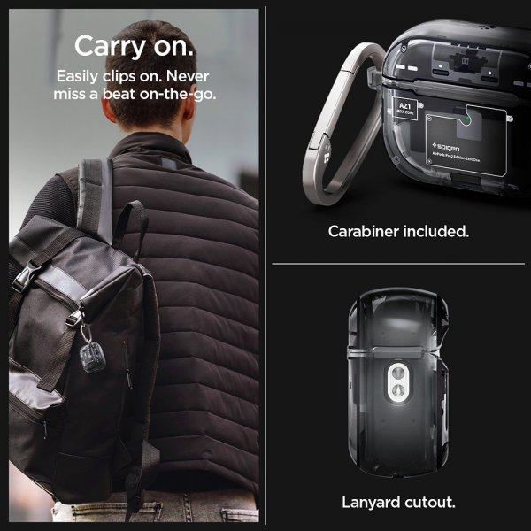 Spigen AirPods Pro 2 Cover Ultra Hybrid Zero One MagFit Sort